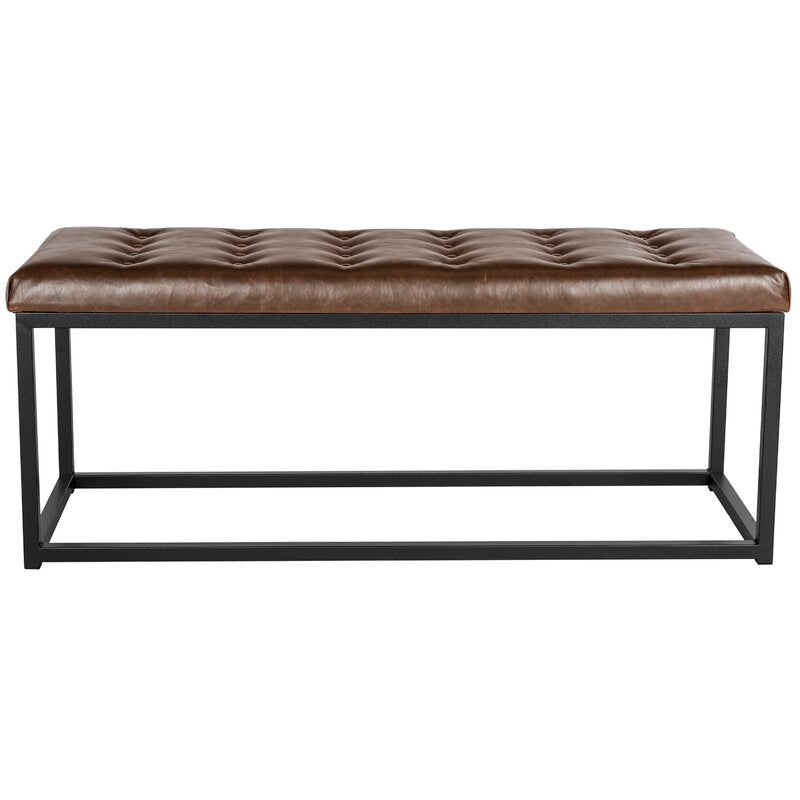 Faux Leather Bench in your Entryway, Living Room, Or By the Foot of your Bed, this Versatile Bench Lends A Seat in Any Space