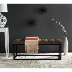 Tan Landry Faux Leather Bench in your Entryway, Living Room, Or By The Foot of your Bed, this Versatile Bench Lends A Seat in Any Space