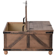 Lanissa Lift Top Solid Wood Coffee Table with Storage Double up on Form and Function