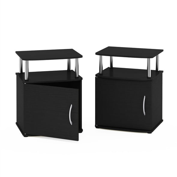 23.9'' Tall Block End Table Set (Set of 2) Open Lower Shelf Down Below Offer Plenty of Space for you to Tuck Away Books and Other Accents