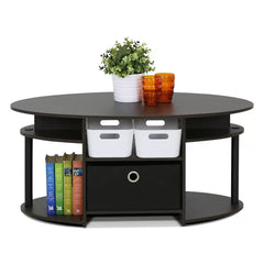 Lansing Floor Shelf Coffee Table with Storage Perfect Organize