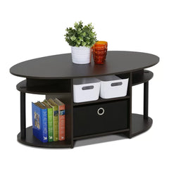 Lansing Floor Shelf Coffee Table with Storage Perfect Organize