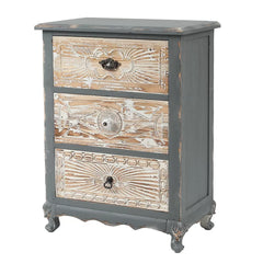 Lanston 32.1'' Tall Solid Wood 3 - Drawer Accent Chest Add Rustic Charm and a Vintage Style