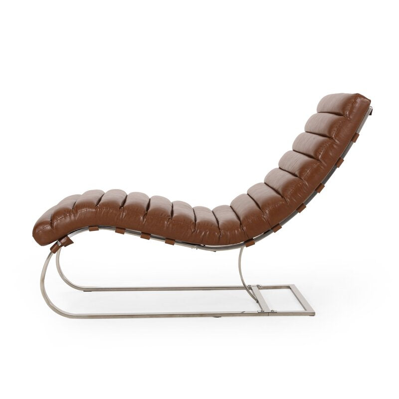 Channel Stitch Chaise Lounge Bring A Dash of Comfort and Relaxation to your Home S-Shape Seat