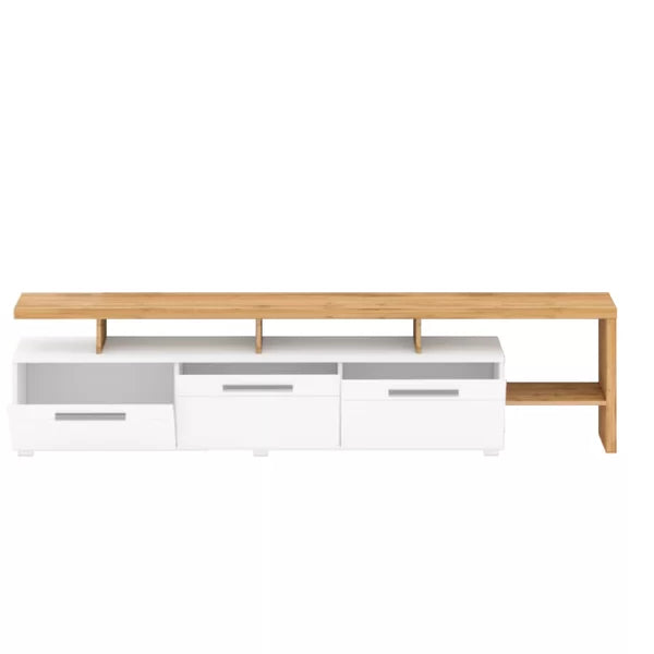 Larzelere Solid Wood TV Stand for TVs up to 88" Perfect for Living Room with Cable Management