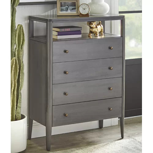 Lauria 4 Drawer 31.5'' W Chest Engineered Wood in a French Country