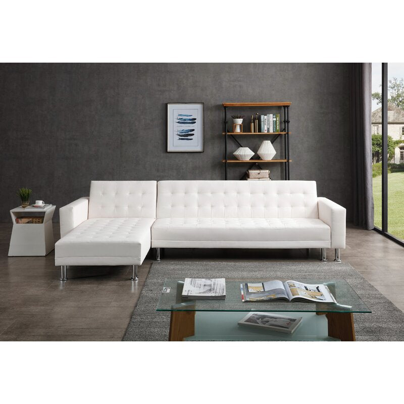 Reversible sleeper sales sofa & chaise