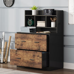 Lavarity 29.53'' Wide 2 Drawer Heavy Duty Designs 3 Small Open Storage