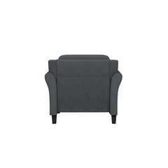 Charcoal Perlas 26.75'' Wide Tufted Solid Hardwood and Plywood Frame