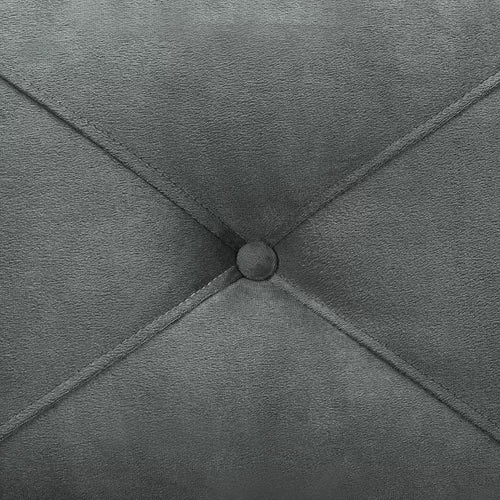 Charcoal Perlas 26.75'' Wide Tufted Solid Hardwood and Plywood Frame