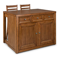 Solid Wood Lebron 48'' Wide Kitchen Island Set Perfect for Dining Room