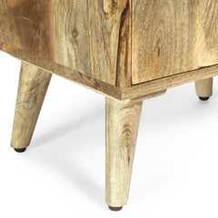 Leesburg 26'' Tall 1 - Drawer Nightstand in Light Brown Bohemian Style