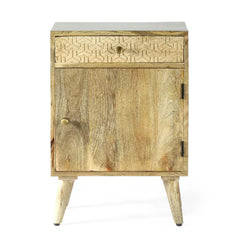Leesburg 26'' Tall 1 - Drawer Nightstand in Light Brown