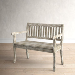 Solid Wood Flip Top Storage Bench Farmhouse Storage Bench Features Distressed Solid Hardwood and Additional Storage