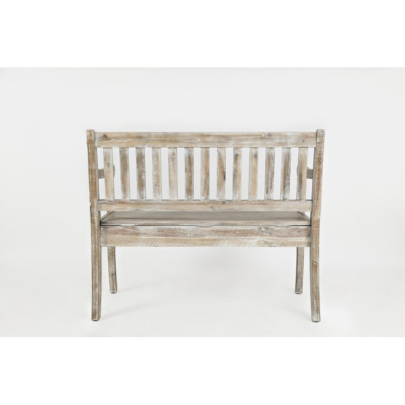 Solid Wood Flip Top Storage Bench Farmhouse Storage Bench Features Distressed Solid Hardwood and Additional Storage