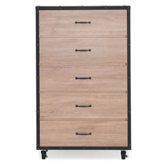 Leiston 5 Drawer 31'' W Chest Storage and Mobility Make for a Great Design