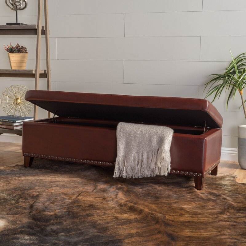Upholstered Flip Top Storage Bench Extra Seating Or As Additional Storage Space For Any Room