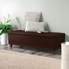 Upholstered Flip Top Storage Bench Extra Seating Or As Additional Storage Space For Any Room