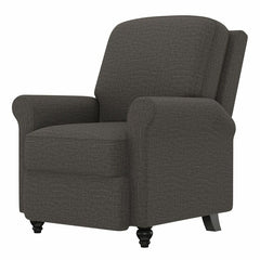 Multi-warp Charcoal Gray Chenille Polyester 33.5'' Wide Manual Standard Recliner for Comfortable Long-Term Sitting, TV Viewing, Or A Relaxed Recline