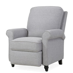 Dove Gray Polyester 33.5'' Wide Manual Standard Recliner Comfortable Long-Term Sitting, TV Viewing, or A Relaxed Recline