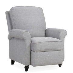 Dove Gray Polyester 33.5'' Wide Manual Standard Recliner Comfortable Long-Term Sitting, TV Viewing, or A Relaxed Recline