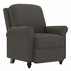 Multi-warp Charcoal Gray Chenille Polyester 33.5'' Wide Manual Standard Recliner for Comfortable Long-Term Sitting, TV Viewing, Or A Relaxed Recline