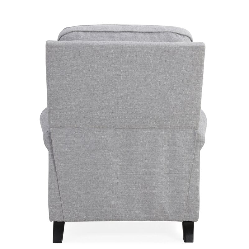 Dove Gray Polyester 33.5'' Wide Manual Standard Recliner Comfortable Long-Term Sitting, TV Viewing, or A Relaxed Recline