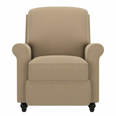 Multi-warp Barley Tan Chenille Polyester 33.5'' Wide Manual Standard Recliner for Comfortable Long-Term Sitting, TV Viewing, Or A Relaxed Recline
