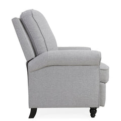 Dove Gray Polyester 33.5'' Wide Manual Standard Recliner Comfortable Long-Term Sitting, TV Viewing, or A Relaxed Recline