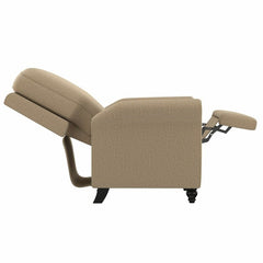 Multi-warp Barley Tan Chenille Polyester 33.5'' Wide Manual Standard Recliner for Comfortable Long-Term Sitting, TV Viewing, Or A Relaxed Recline