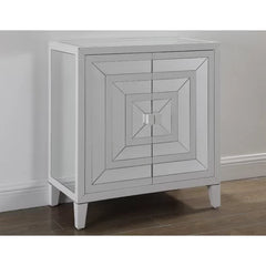 Lenihan 30'' Tall 2 - Door Mirrored Accent Cabinet Suitable For Living Room And Or Hallway