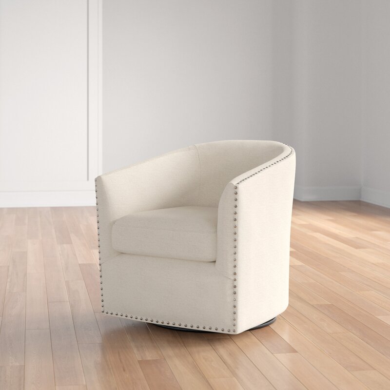 Earle swivel shop barrel chair