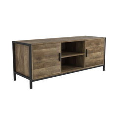 Leong TV Stand for TVs up to 50" Natural Wood Grain and the Retro Finish