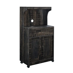 Charcoal 47" Kitchen Pantry Offering Plenty Of Storage Space For Flatware Plates Placemats