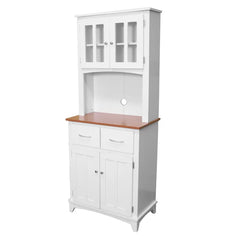 White Lewisburg 68" Kitchen Pantry Adjustable Shelves