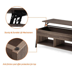 Lift Top Coffee Table Beautiful Style and Functional Design Durable Powder Coated Metal Frame