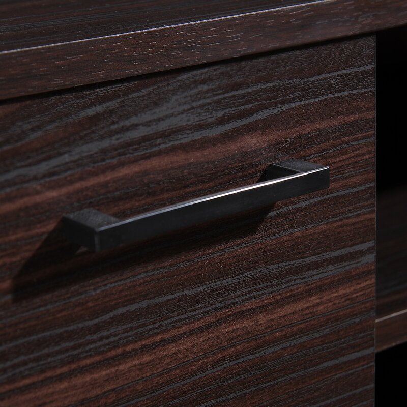 Wenge Lincolnwood TV Stand for TVs up to 50"  Modern Design and Contemporary Style