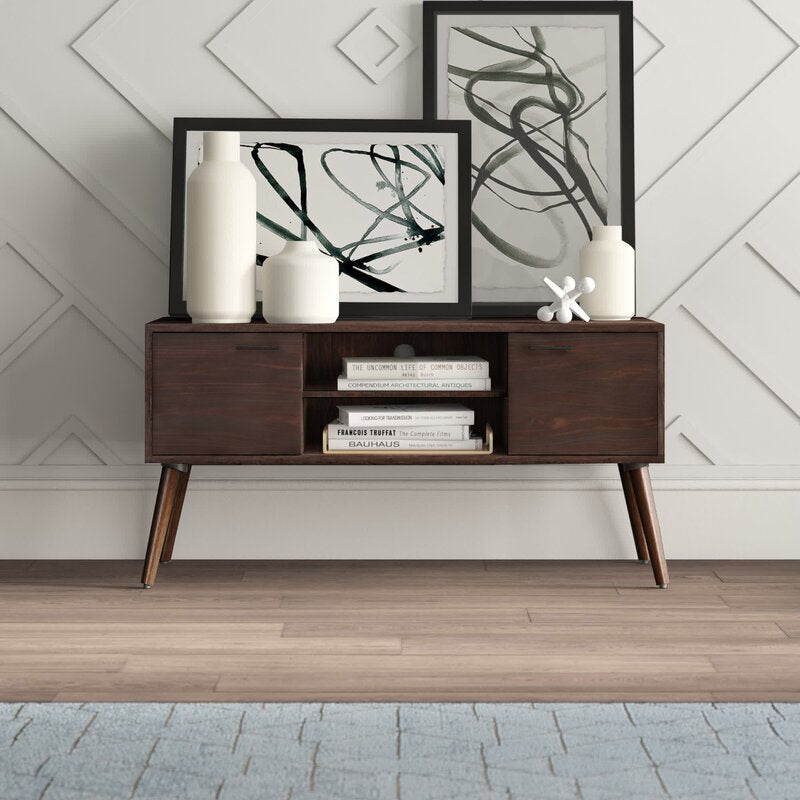 Wenge Lincolnwood TV Stand for TVs up to 50"  Modern Design and Contemporary Style
