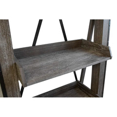 Washed Driftwood Lindfield 81'' H x 33'' W Solid Wood Ladder Bookcase