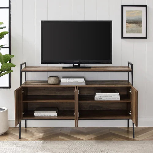 Rustic Oak Little Italy TV Stand for TVs up to 58" Provide Ample Storage
