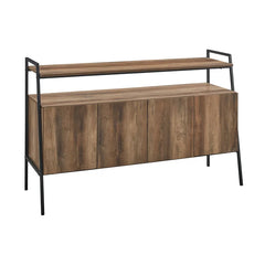Rustic Oak Little Italy TV Stand for TVs up to 58" Constructed of Engineered Wood
