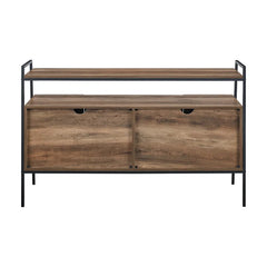 Rustic Oak Little Italy TV Stand for TVs up to 58" Constructed of Engineered Wood