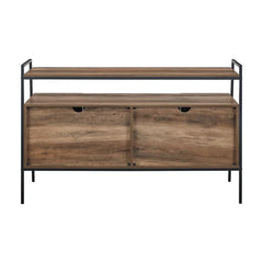 Rustic Oak Little Italy TV Stand for TVs up to 58" Provide Ample Storage