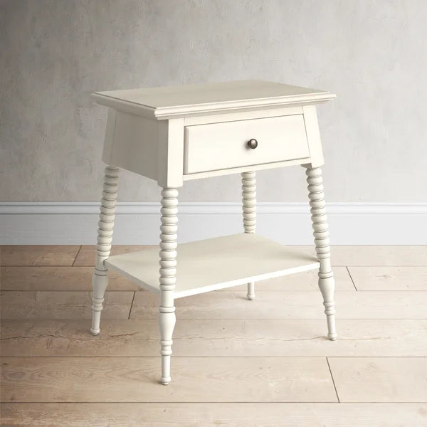 Littlejohn 29'' Tall 1 - Drawer Solid Wood Nightstand