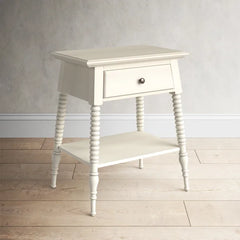 Littlejohn 29'' Tall 1 - Drawer Solid Wood Nightstand