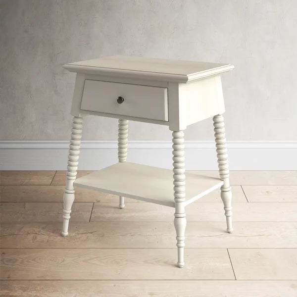 Littlejohn 29'' Tall 1 - Drawer Solid Wood Nightstand