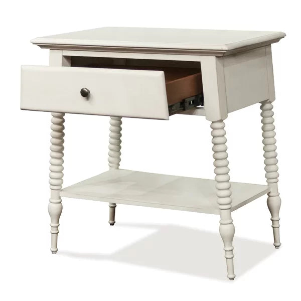 Littlejohn 29'' Tall 1 - Drawer Solid Wood Nightstand