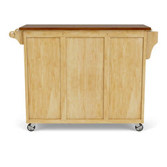 Littrell 48'' Wide Rolling Kitchen Island with Solid Wood Top