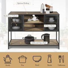 Light Gray Ljuca 43.31'' Wide Add a Modern and Industrial Style with Cable Management