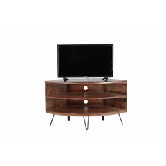 Lockheart Solid Wood Corner TV Stand for TVs up to 48" Cable Management